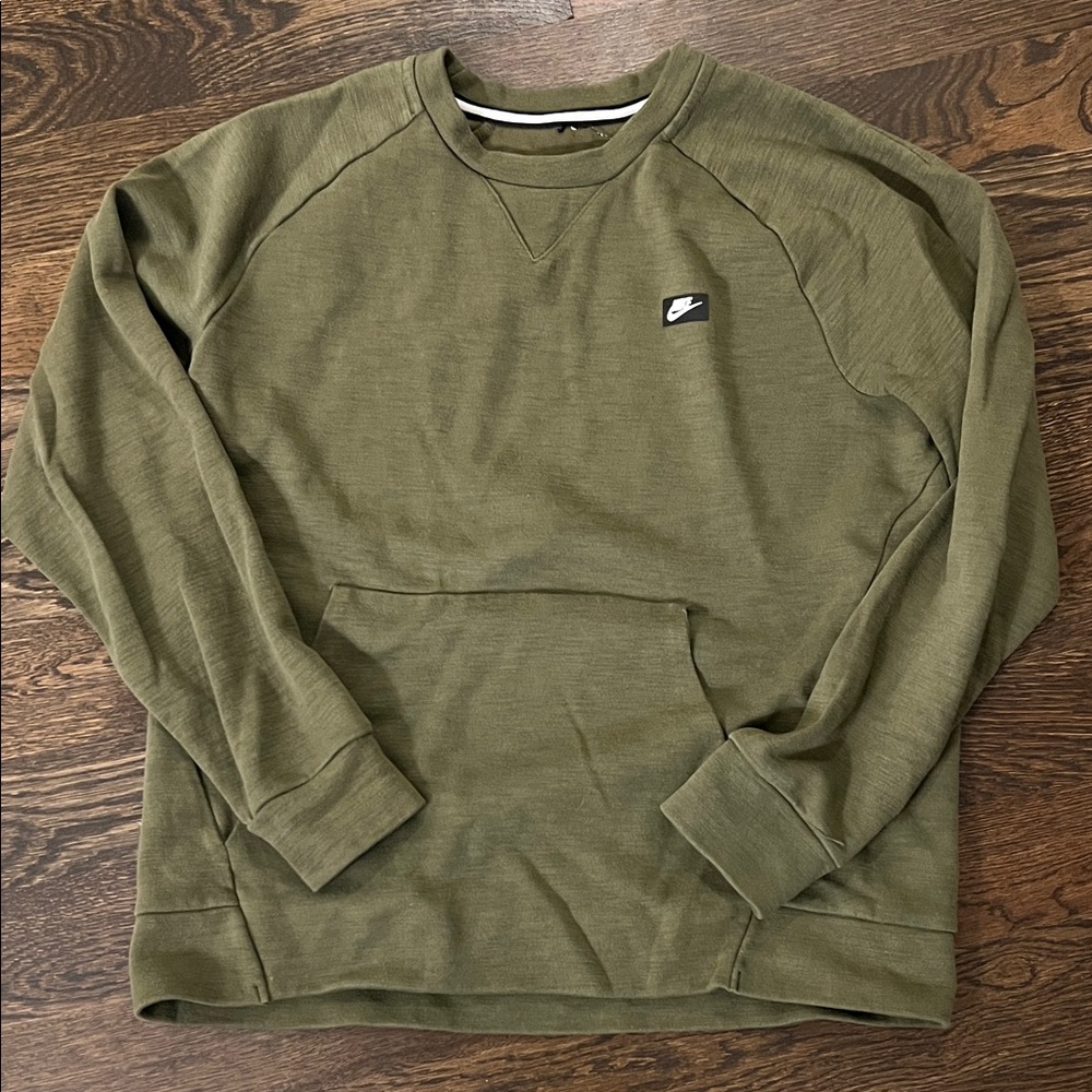 Nike Men's Khaki Crewneck Sweater
